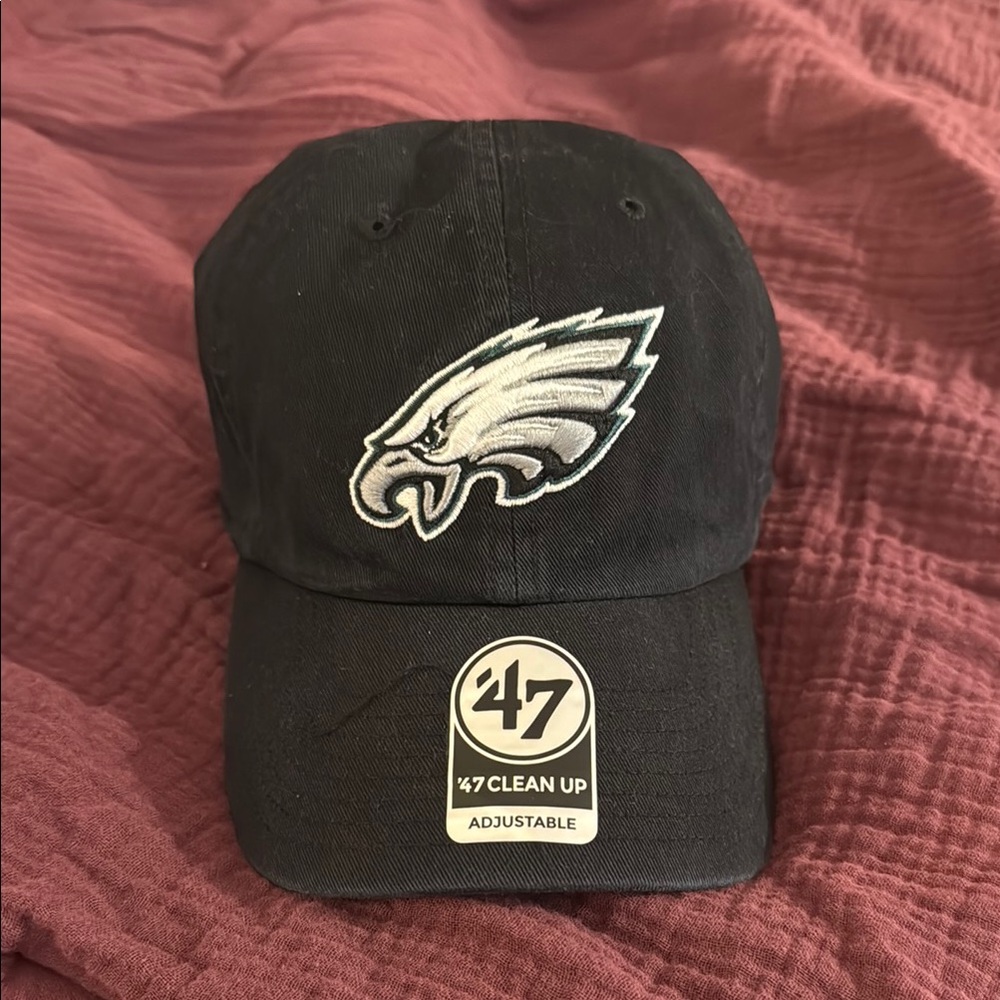 Black '47 Eagles Adjustable Cap